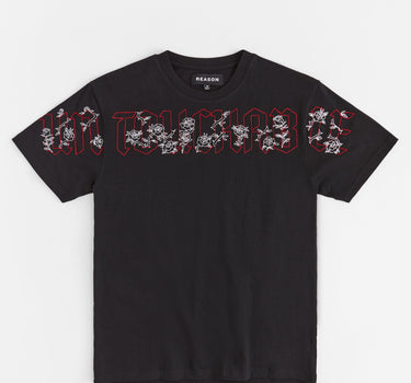 Untouchable Embroidered Short Sleeve Tee - Black