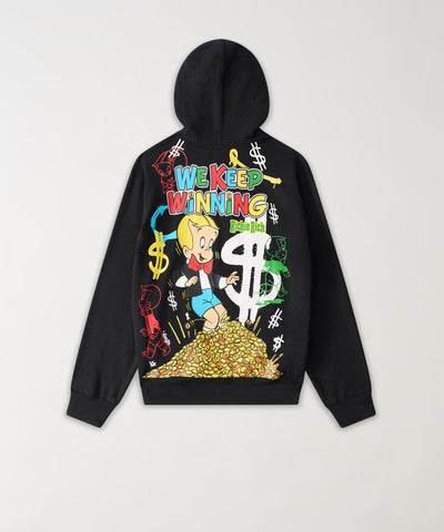 Richie Rich Embroidered Hoodie - Black