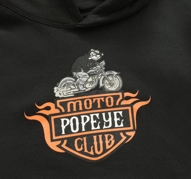 Popeye Moto Club Graphic Hoodie - Black