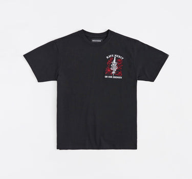 Mercy Embroidered  Short Sleeve Tee - Black