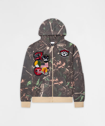 PATCHES REAL TREE CAMO FULL ZIP HOODIE