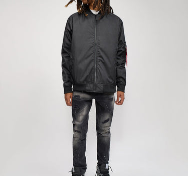 Destroyer Nylon Bomber Jacket - Black