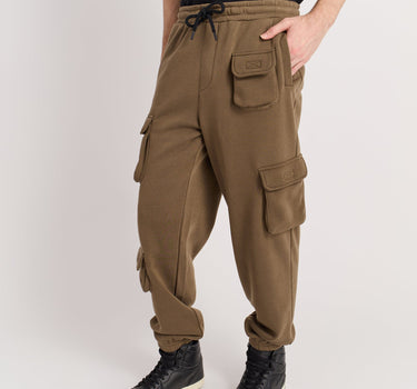 Cargo Fleece Pants - Brown