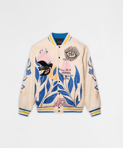 Impossible Varsity Jacket - Cream