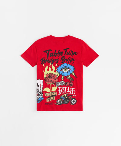 Fast Life Embroidered Short Sleeve Tee