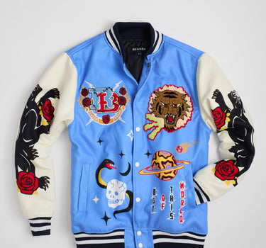 Not The Same Varsity Jacket - Blue