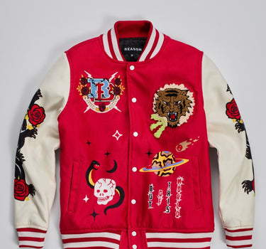 Not The Same Varsity Jacket - Red