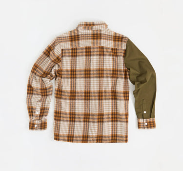 Mixed Flannel Long Sleeve Shirt