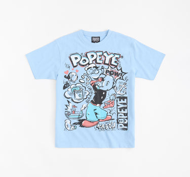 Popeye Short Sleeve Tee - Light Blue
