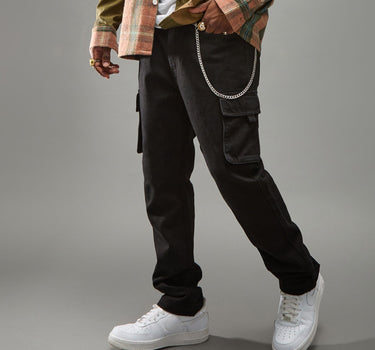 Workwear Cargo Pants - Black