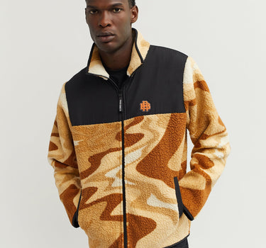 RB Series Sherpa Fleece Zip Up Jacket - Sunset