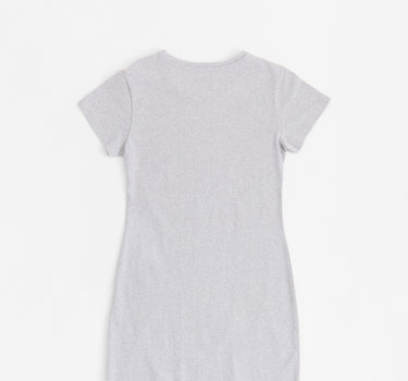 LA Angels Short Sleeve Bodycon Dress - Grey