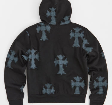 Women Bad Habits Rhinestone Hoodie - Black