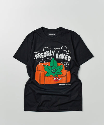 Freshly Baked Short Sleeve Graphic Print Tee - Black
