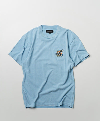 Epic Short Sleeve Graphic Print Tee - Light Blue