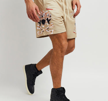 Burn Mesh Shorts - Khaki