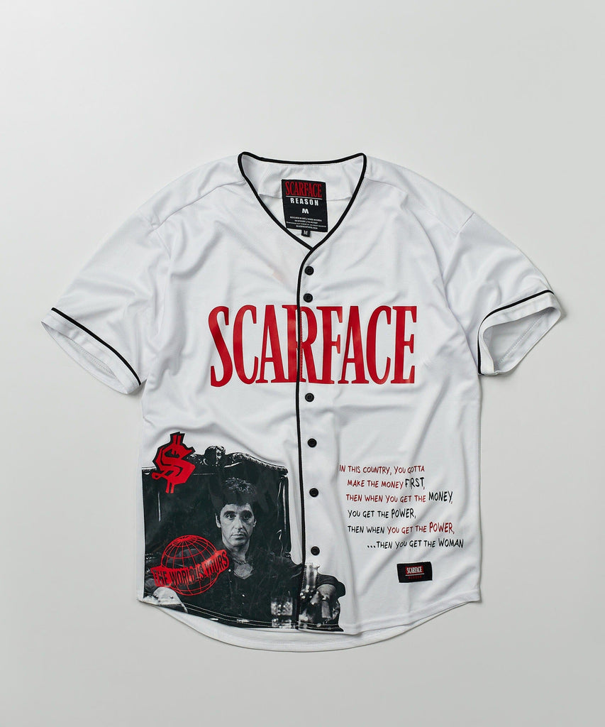 Scarface™ Baseball Jersey - White – Reason Clothing