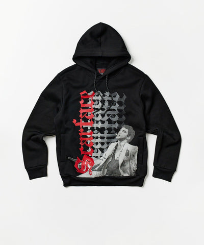 Plus Size Scarface Old English Hoodie - Black