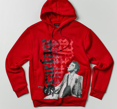 Scarface Old English Hoodie - Red