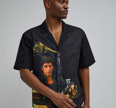 Scarface™ Tony Montana Woven Shirt Box Fit - Black