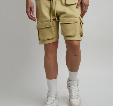 Whitecloud Cargo Fleece Shorts - Khaki