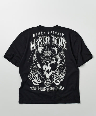 Wild Heart Tour Oversized Short Sleeve Tee - Black