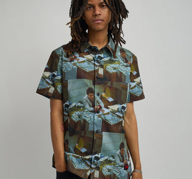 Scarface Money Woven Short Sleeve Shirt