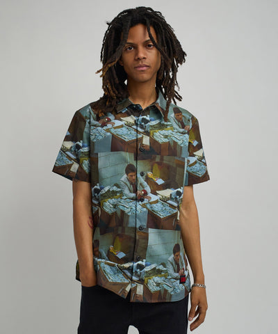 Scarface Money Woven Short Sleeve Shirt