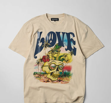 Love Hate Short Sleeve Tee - Sand