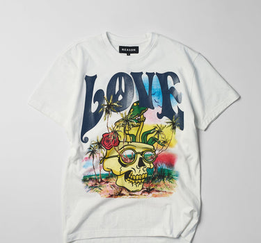 Love Hate Short Sleeve Tee - White