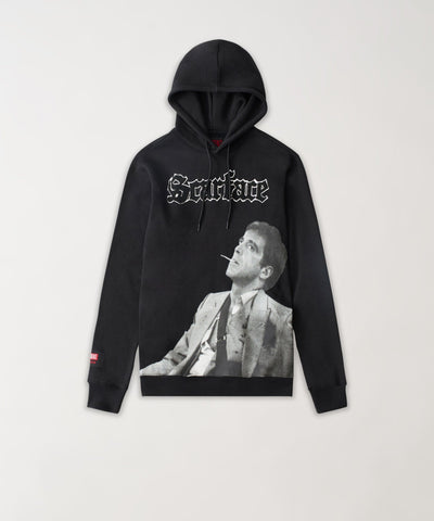 Scarface Old English Chenille Hoodie - Black