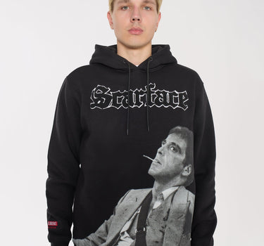 Scarface Old English Chenille Hoodie - Black