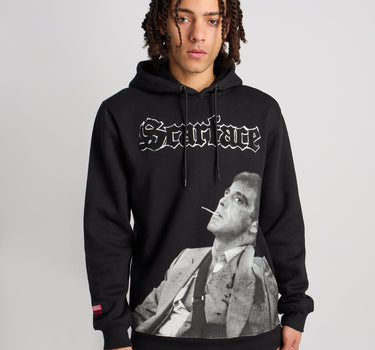 Scarface Old English Chenille Hoodie - Black