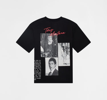 Scarface Washed Short Sleeve Tee - Black