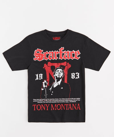 Scarface The World Short Sleeve Tee - Black