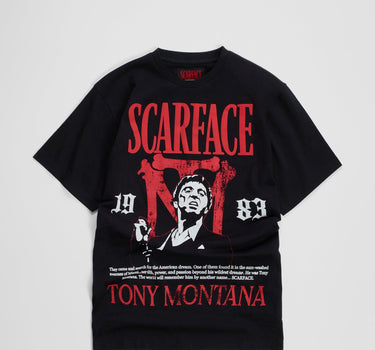 Scarface Tony Montana Short Sleeve Tee - Black