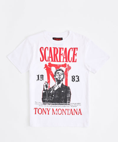 Scarface Tony Montana Short Sleeve Tee - White