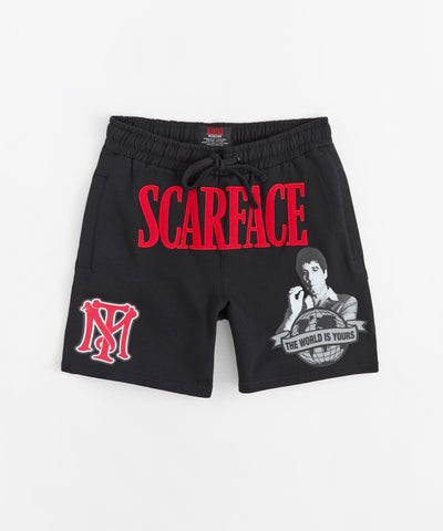 Scarface Fleece Short - Black