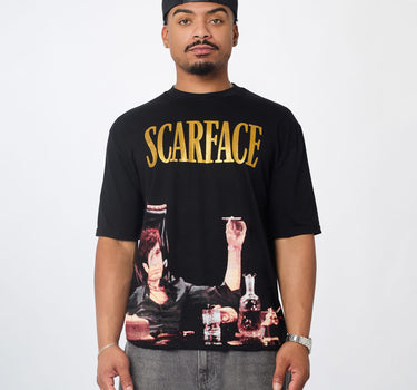 Scarface Photo Print Money Tee - Black