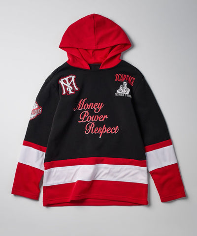 Plus Size Scarface Respect Hockey Fleece Hoodie