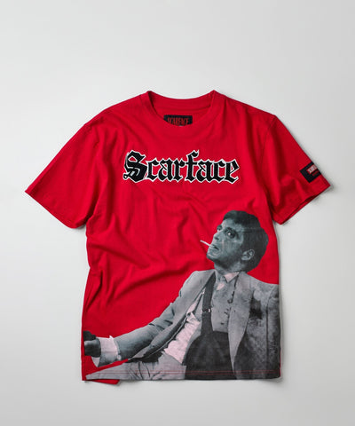 Scarface Old English Short Sleeve Tee - Red