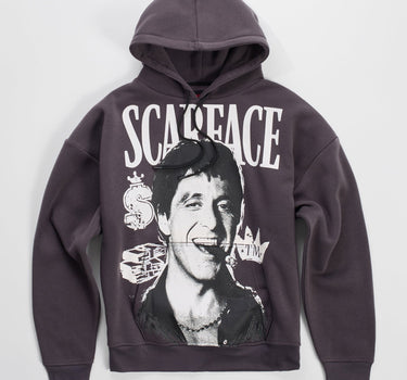 Scarface Tony Montana Oversized Hoodie - Grey