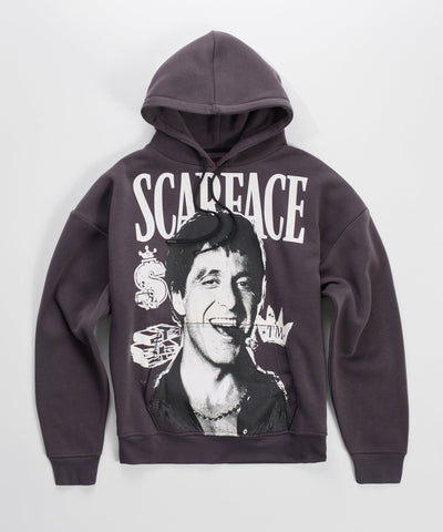 Scarface Tony Montana Oversized Hoodie - Grey