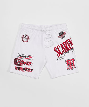 Scarface Racing Short White – Reason Clothing - Main Image