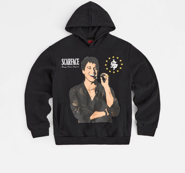Scarface Distressed Hoodie - Black