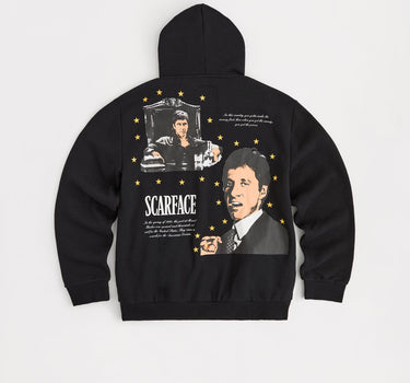 Scarface Distressed Hoodie - Black