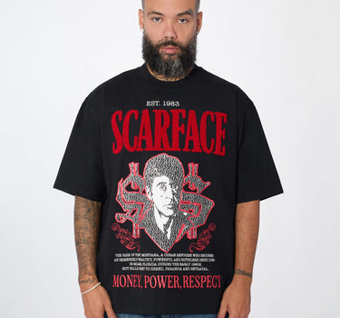 Scarface MPR Chenille Patched Tee - Black