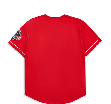 Scarface Baseball Button Up Jersey - Red