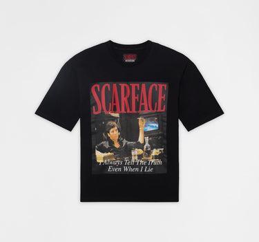 Scarface Lie Short Sleeve Tee - Black