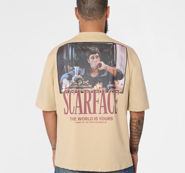 Scarface World Graphic Tee - Khaki